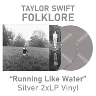 Taylor Swift - Folklore - "Running Like Water" Silver 2xLP VInyl (2020) Limited 1st Release) PH Blac