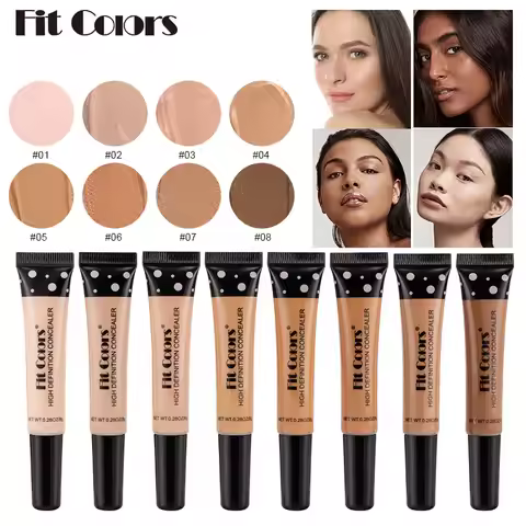 Concealer for Dark Skin Under Eye Corrector Waterproof Concealer Blemish Cover Contour Corrector Tub