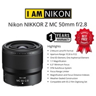 NIKON NIKKOR Z MC 50MM F/2.8 LENS (1 YEARS WARRANTY) PRIME LENS MACRO LENS POTRAIT LENS NIKON 50MM L