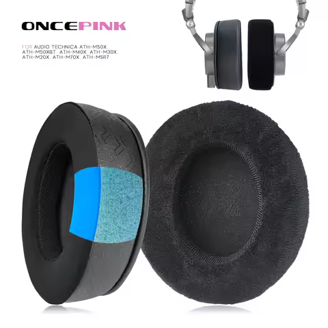 Oncepink Replacement Ear Pads for Audio Technica ATH-M50x, M50xBT, ATH-M40x, ATH-M30x, ATH-M20x, ATH