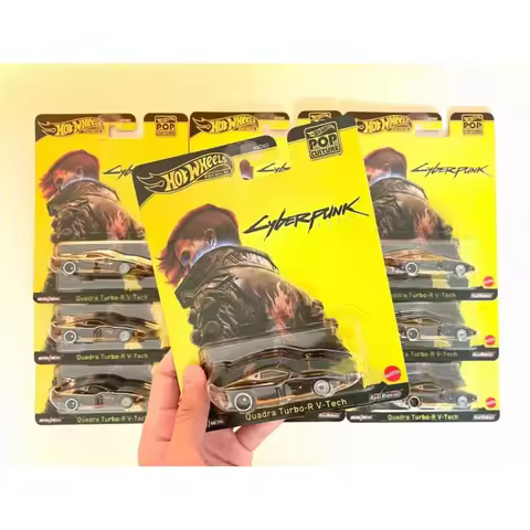 Original Hot Wheels HXD63 Pop Culture Series Cyberpunk 2077 Airwolf Christmas Eve Horror Car Model C