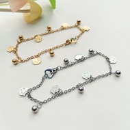 Hello Kitty Anti-Rust Titanium Anklet Bracelet Anklet for Woman