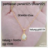 NECKLACE+ADULT PENDANT 925 SILVER GOLD NECKLACE 04 GOLD NECKLACE 05 FFS