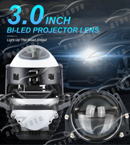 เลนส์โปรเจคเตอร์ 3.0 นิ้ว Hella 3R G5 45W LED H4 H7 H1 H11 9005 LED 6000K สําหรับรถยนต์