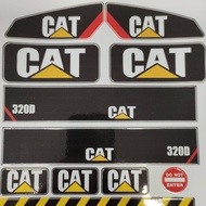 สติ๊กเกอร์ CAT ติดรถแม็คโครบังคับ รุ่น Huina1550 1535 1560 สติ๊กเกอร์ CAT กันน้ำ