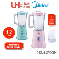 Midea 1.2L Blender with Grinder ( 250W / 350W ) MBL-25PK / MBL-25GN , MBL-35BK