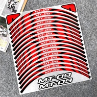 Cho Yamaha MT09 MT 09 phản quang phụ kiện xe máy miếng dán bánh xe Hub đề can Vành Sọc Băng 2022 202