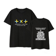 Txt Member Name Print Tee Shirts Summer Hip Hop Casual Txt T Shirt Short Sleeve Fashion Korean