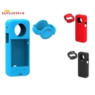 Camera Silicone Case for Insta 360 ONE X3 Panoramic Action Camera Dustproof Silicone Protective Anti-Drop Case,