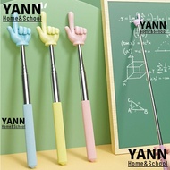 YANN Finger Reading Sticks, Finger Design Telescopic Rod Teaching Pointer, Professional Stainless St