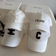 Celine 白色系 cap帽 男女同款