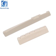[Gazechimp] Left Handed Acoustic Guitar Saddle Nut Slotted for Guitar Parts Accessories