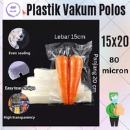Plain vacuum plastic 15x20