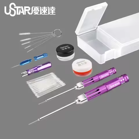 Ustar UA-90094 Airbrush Maintenance Tool Kit for Gundam Military Model Making Tools Miniature Painti