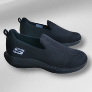 Sepatu Slip On Pria Wanita Hitam Polos Size 36-48 Sepatu Skechers Hitam
