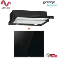 (Gorenje) เครื่องดูดควันแบบฝัง TH64E4BG + เตาไฟฟ้า induction 4 Zones 60 ซม. รุ่น GI6401BC