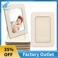 12 Pieces DIY Wood Picture Frames Unfinished Solid Wood Photo Picture Frames Standing Photo Frames F