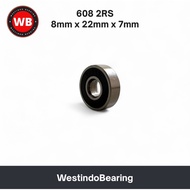 Fan Bearing 608 2RS Laher Laker Lahar 608RS 6082RS 8x22x7mm