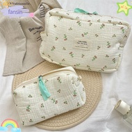 FANSIN Makeup Bag, Floral Print Begonia Flower/Rose Cosmetics Bag, Portable Handheld Handbag Home