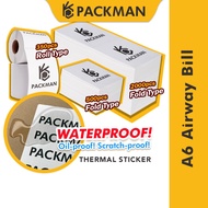 Packman A6 Thermal Sticker Roll/Fold Thermal Label Sticker 100mm*150mm Thermal Airway Bill Courier B