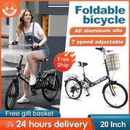 Passion【READY STOCK】Foldable Bicycle Adult Folding Bike 20 Inch Basikal Lipat Dewasa Murah 20 Inci Folding Bicycle Sport