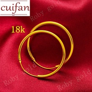 916 Gold earring Big Carved Circle Hoop Ear ring Earrings Simple Party Round Loop Earrings for Women Jewelry
