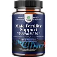 Pre Conception Male Fertility Supplement - Semen Volume Booster with CoQ10, Maca Root, Methyl Folate