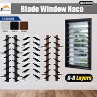 6/7/8 Layers Blade Window Naco Cermin Aluminium Window Frame Louvers Window Naco Tingkap Acrylic 百叶窗