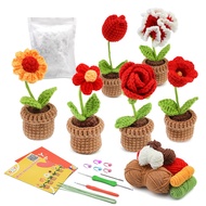 Beginner Crochet Material Kit- DIY Crochet Set-Full Knitting Tools- Crochet Starter Kit for Beginner