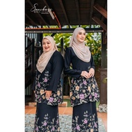 Raya edition Arissa closet Baju Kurung bunga Plus Size S-5XL