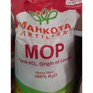 Pupuk KCL Mahkota KCL MOP Mahkota Fertilizer KCL Kanada Canada Kemasan 1 kg