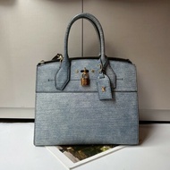 LV 淺牛仔藍 EPI Steamer 兩用托特包