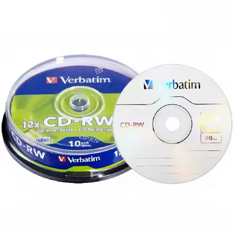 CDRW Disc Rewritable CD CD-RW Discs 700MB 8-12X 10Pcs