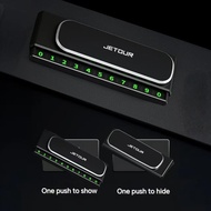 [Ready Stock] Jetour Car Temporary Parking Card Phone Number Display Plate Holder Dashboard Nombor T