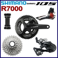 Shimano 105 R7000 Groupset 2x11 Speed Kit Crankset Front Derailleur Rear Derailleur Cassette KMC X11