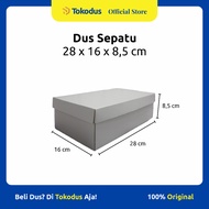 SHOE BOX | Shoe Box | White Shoe Box Cardboard Size 28 x 16 x 8.5 cm - Tokodus Katapang