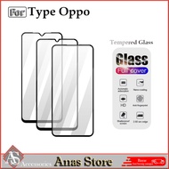 Tempered Glass OPPO A60 A58 A3X X A5 A78 A79 PRO 4G 5G antigres clear Glass black list