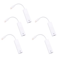 5X 100Mbps Network Cable Adapter for Lightning to RJ45 Ethernet LAN Wired Overseas Travel Compact fo