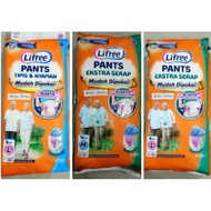 Lifree Adult Diapers Extra Absorbent/Extra/Thin Pants M10/M10/L8/L8/ XL6/XL6