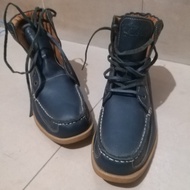 Sepatu boots Redwing kulit navy import second bekas