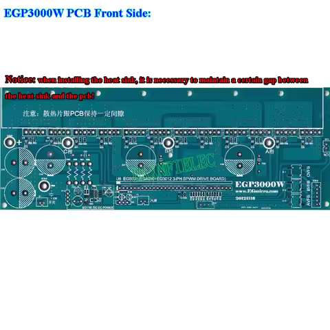 1PCS EGP3000W Three-phase Pure Sine Wave Inverter Power Bare PCB For UPS EPS Circuit Board DIY