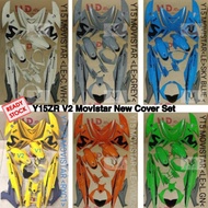 Ready Stock HLD Coverset Yamaha Y15/Y15ZR V2 New Movistar White/Grey/SkyBlue/Yellow/Orange/Green Sti