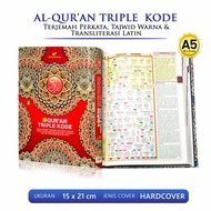 Alquran Kecil Al Quran Triple Kode Ukuran A5 / Terjemah Transliterasi Tajwid Warna