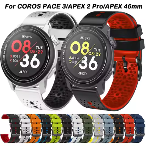 22mm Silicone Band For COROS PACE 3 Watch Bracelet Strap For COROS PACE3 APEX 2 Pro APEX 46mm Replac