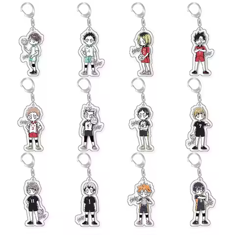 Anime Hinata ShoyoTobio Kageyama Daichi Sawamura sugawara Cosplay COSTUME Keychain Accessories Key C