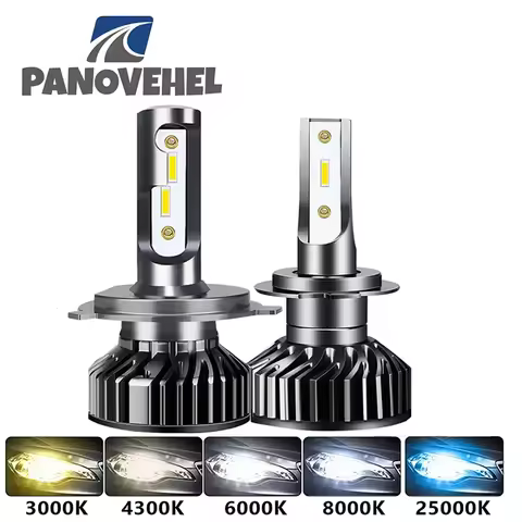 PANOVEHEL LED H7 Car Headlight H4 400000LM 320W CSP H1 H3 H8 H11 9005 HB3 9006 HB4 4300K 6000K Car A