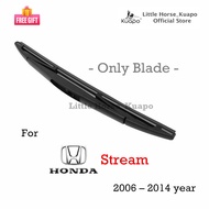 Honda Stream Rear Wiper Blade for 2006 to 2014 year STEAM Car Back Window Wipers (Rubber+Frame) from Kuapo