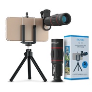 APEXEL 18X Zoom Telephoto Lens with Tripod Universal Optics Glass Telescope Phone Camera Lens 18X25