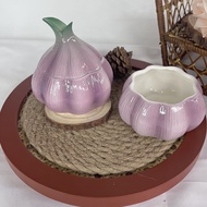 , Export And Embossed Onion Head High-value Ceramic Candy Storage Seasoning Jar Niche Ashtray Cute Or