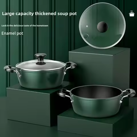 Thickened Stock Pot Non-stick Steamer Household Hot Pot Soup Stew Dormitory Instant Noodles Pot Indu